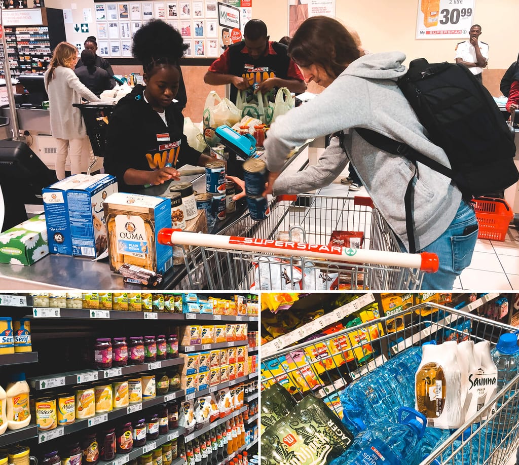 Einkaufen für eine Rundreise in Namibia