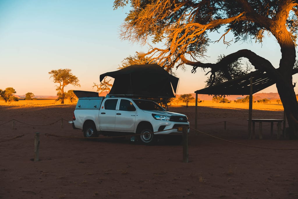 Camping in der Namib-Wüste