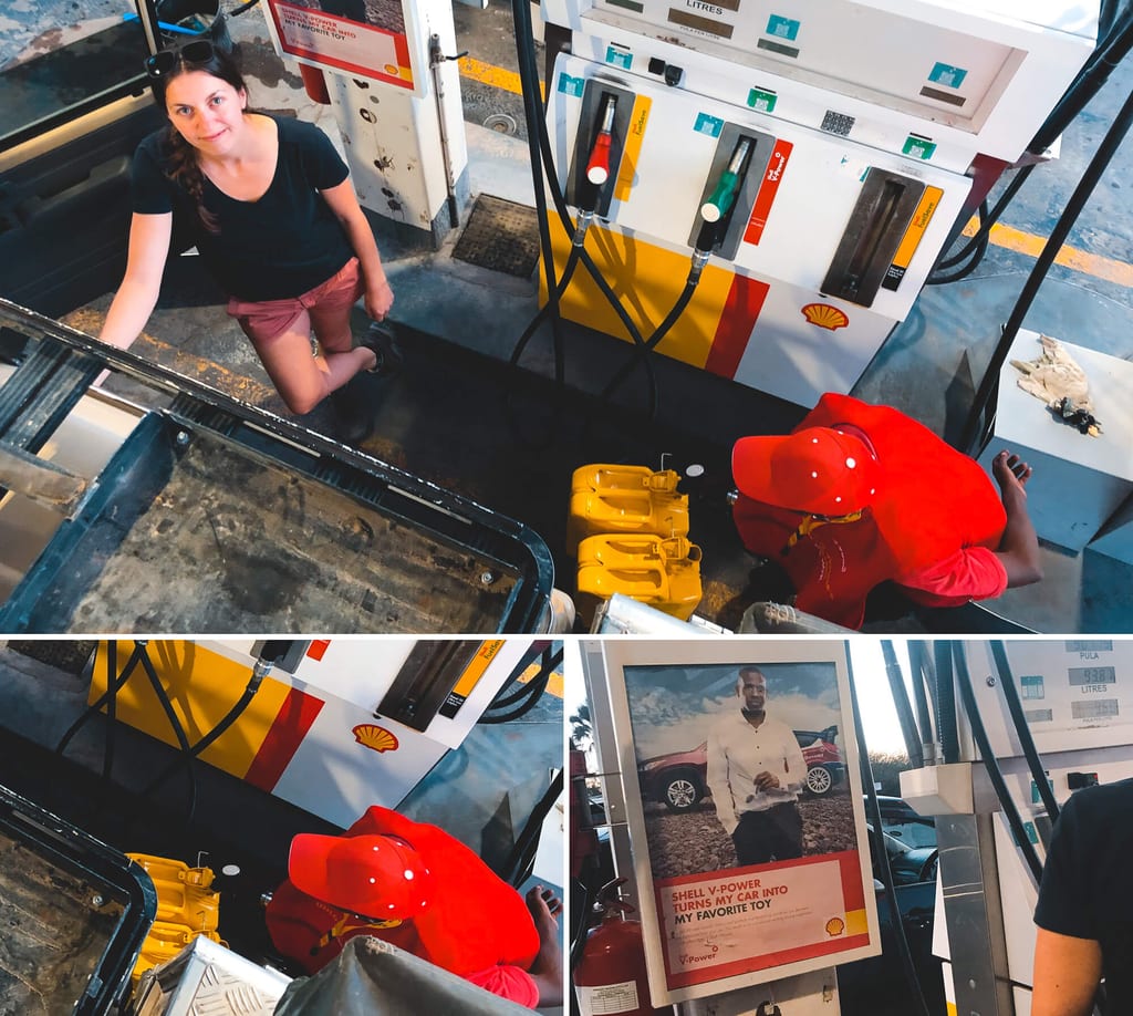 Tankstelle in Botswana