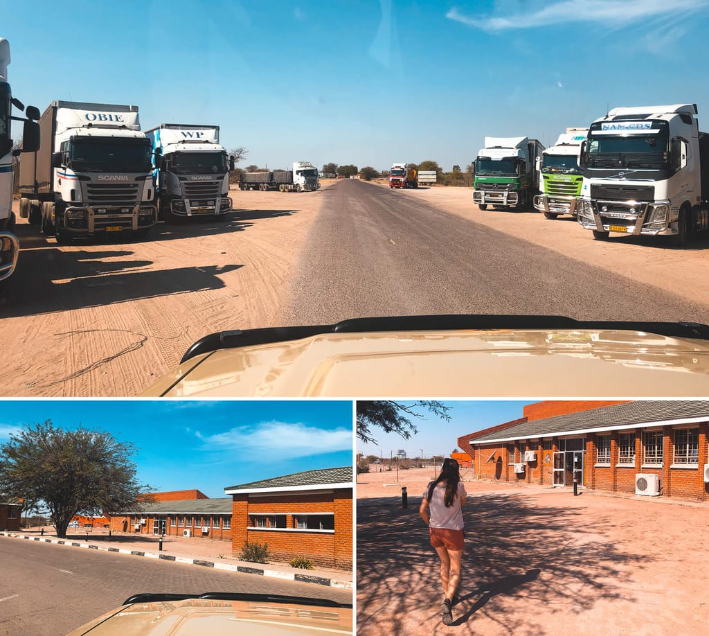 Grenzübergang Namibia Botswana