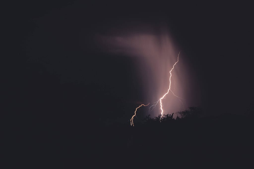 Gewitter in Namibia