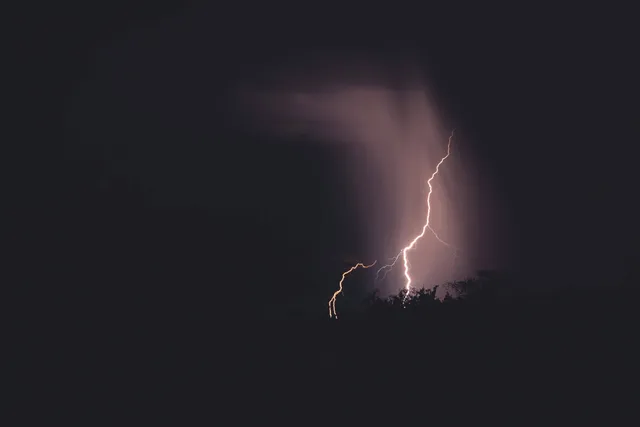 Gewitter in Namibia