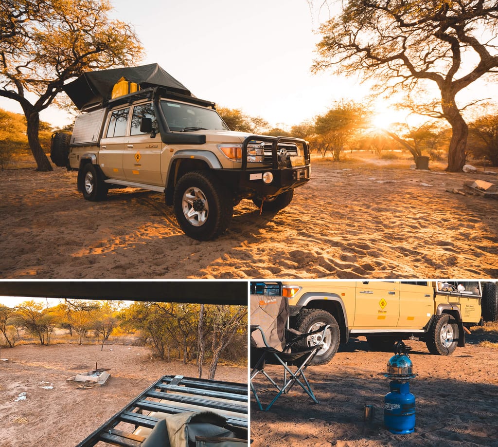 Campsite in Botswana auf einer Rundreise