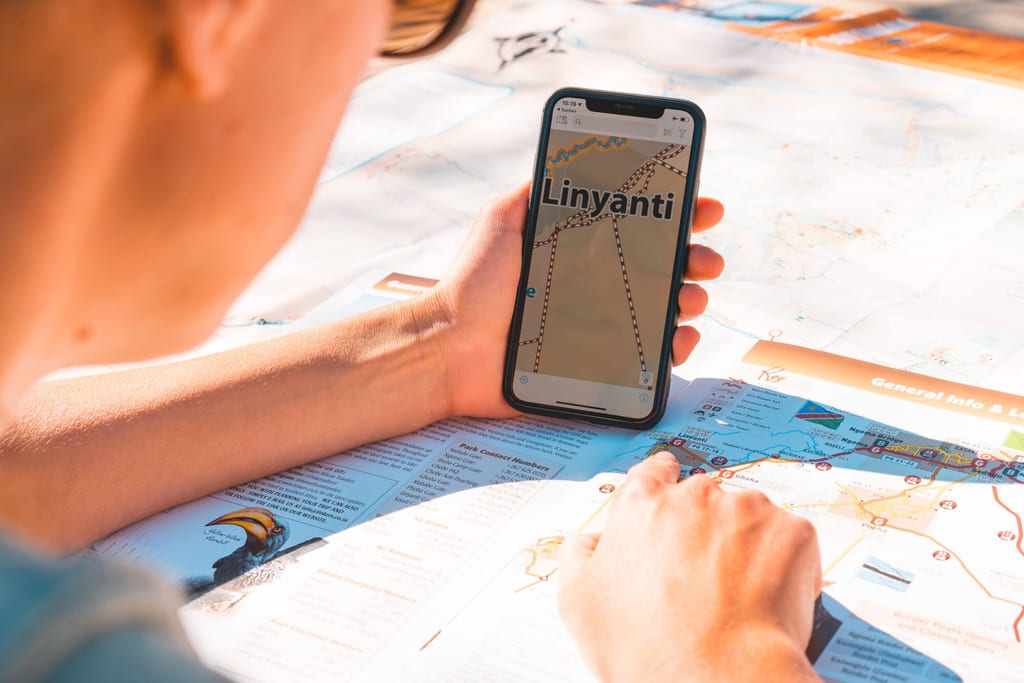 App für Navigation in Botswana