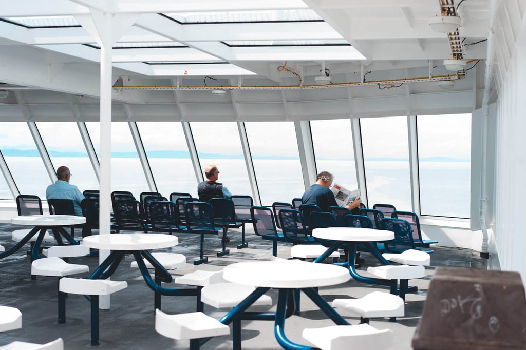 Aufenthaltsbereich auf BC Ferries von Vancouver nach Nanaimo