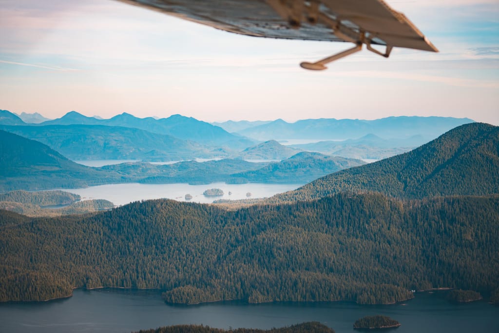 Landschaft an der Küste vor Tofino