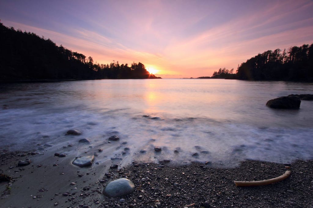 Der kleine Terrace Beach in Ucluelet