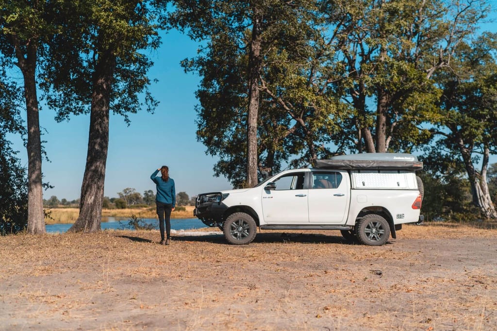 Die Campsites im Mudumu sind sehr rustikal und liegen am Fluss
