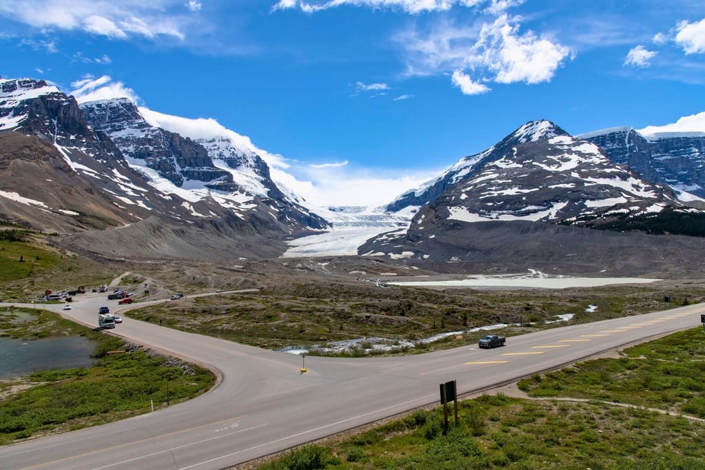 Das Columbia Eisfeld am Icefields Parkway