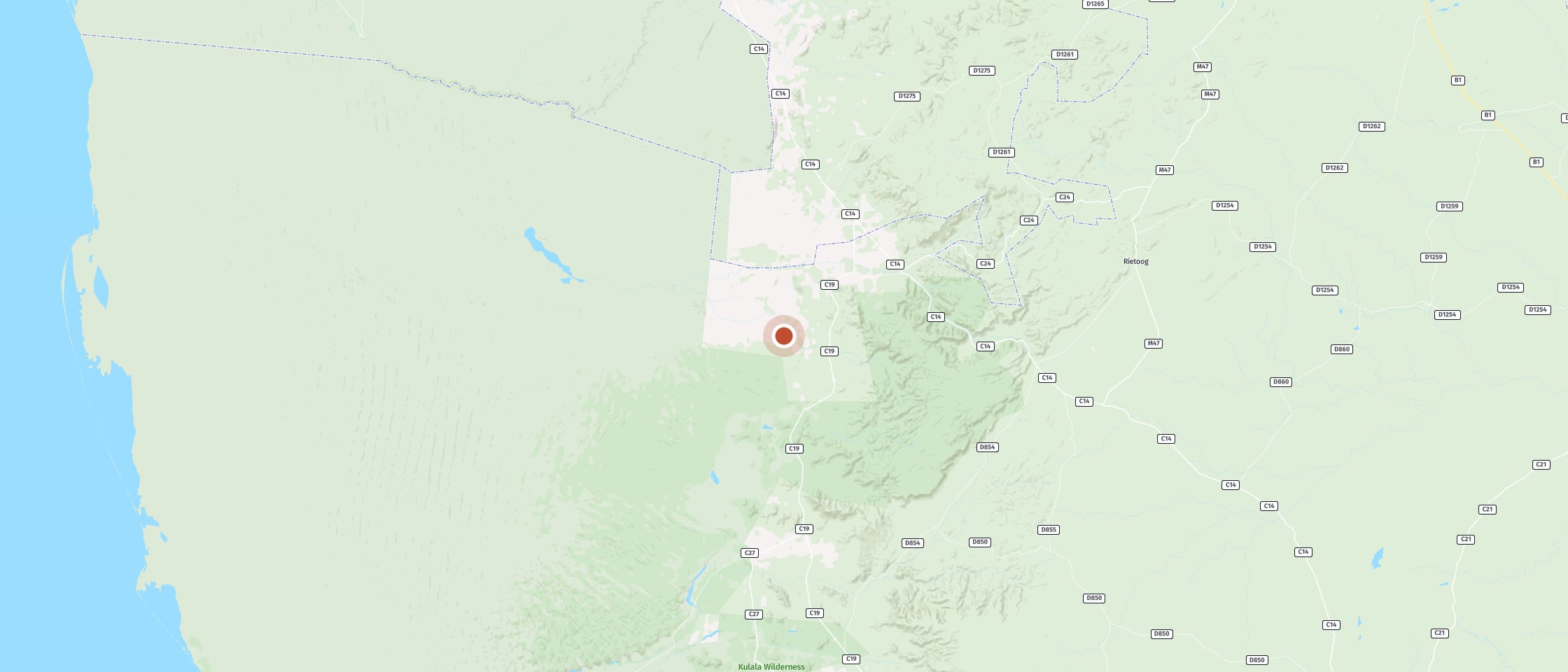 Map: Namib Dune Star Camp