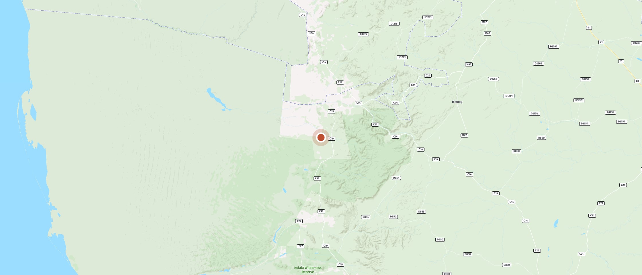 Map: Namib Desert Camping2Go