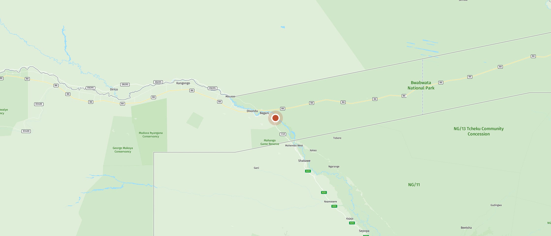 Map: Ndhovu Safari Lodge