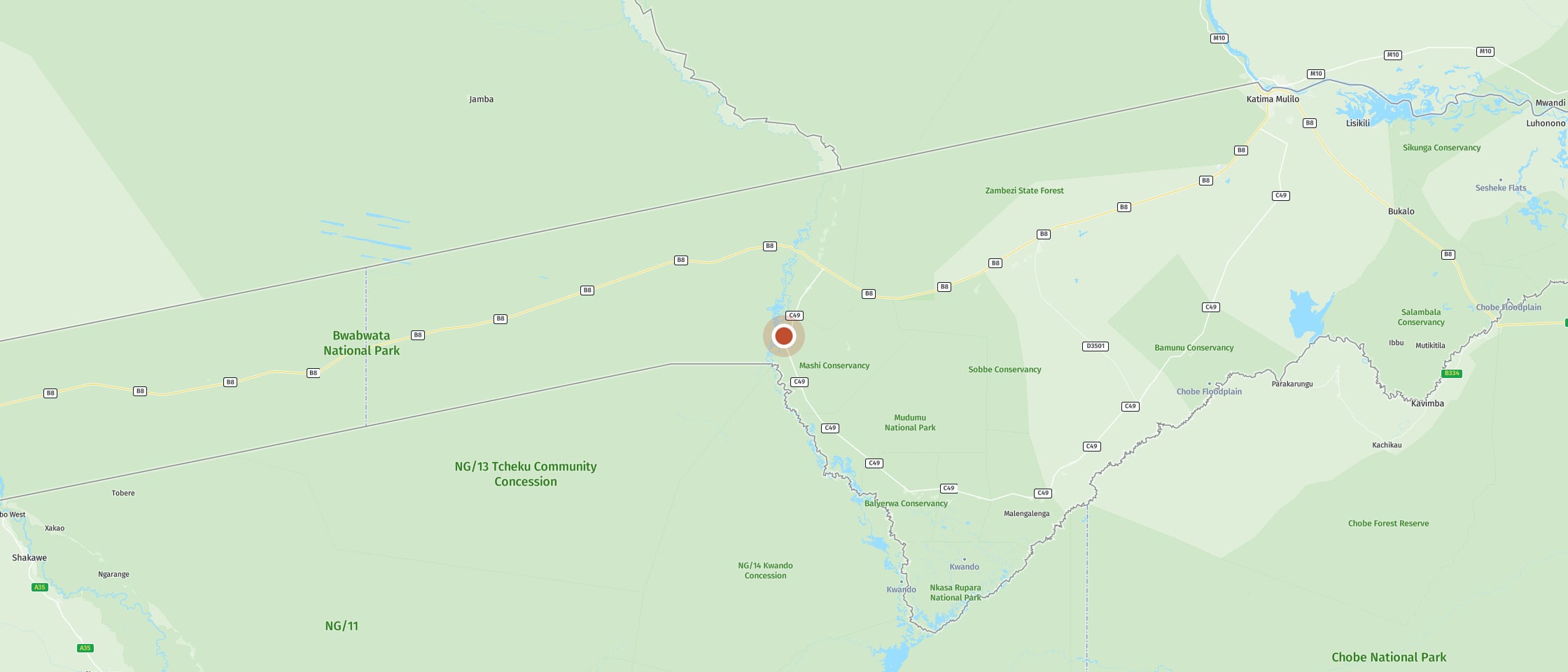 Map: Kazondwe Camp