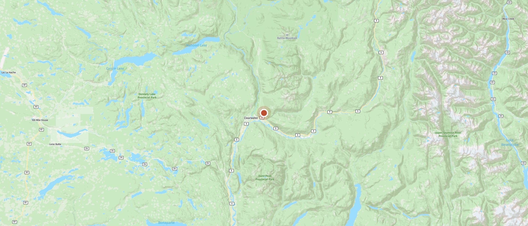 Map: Cedar Haven Cabins