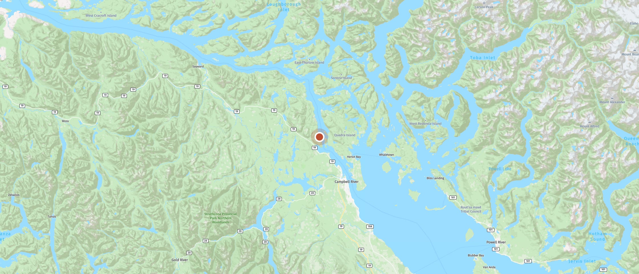 Map: Brown's Bay Resort