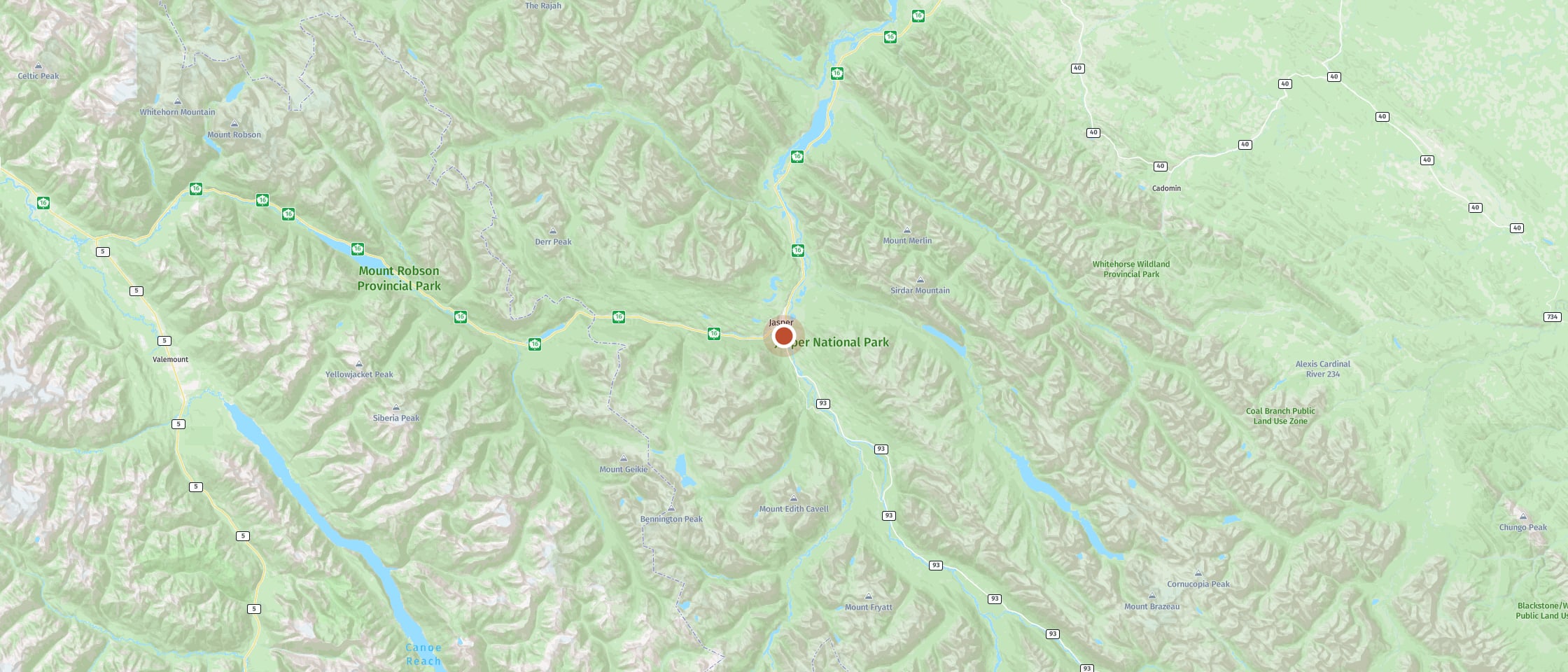 Map: Alpine Village Cabin Resort