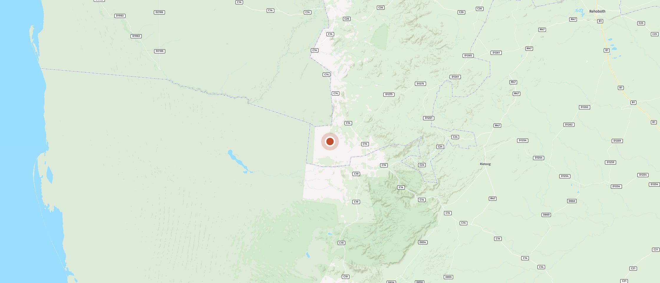 Map: Tsondab Valley Lodge