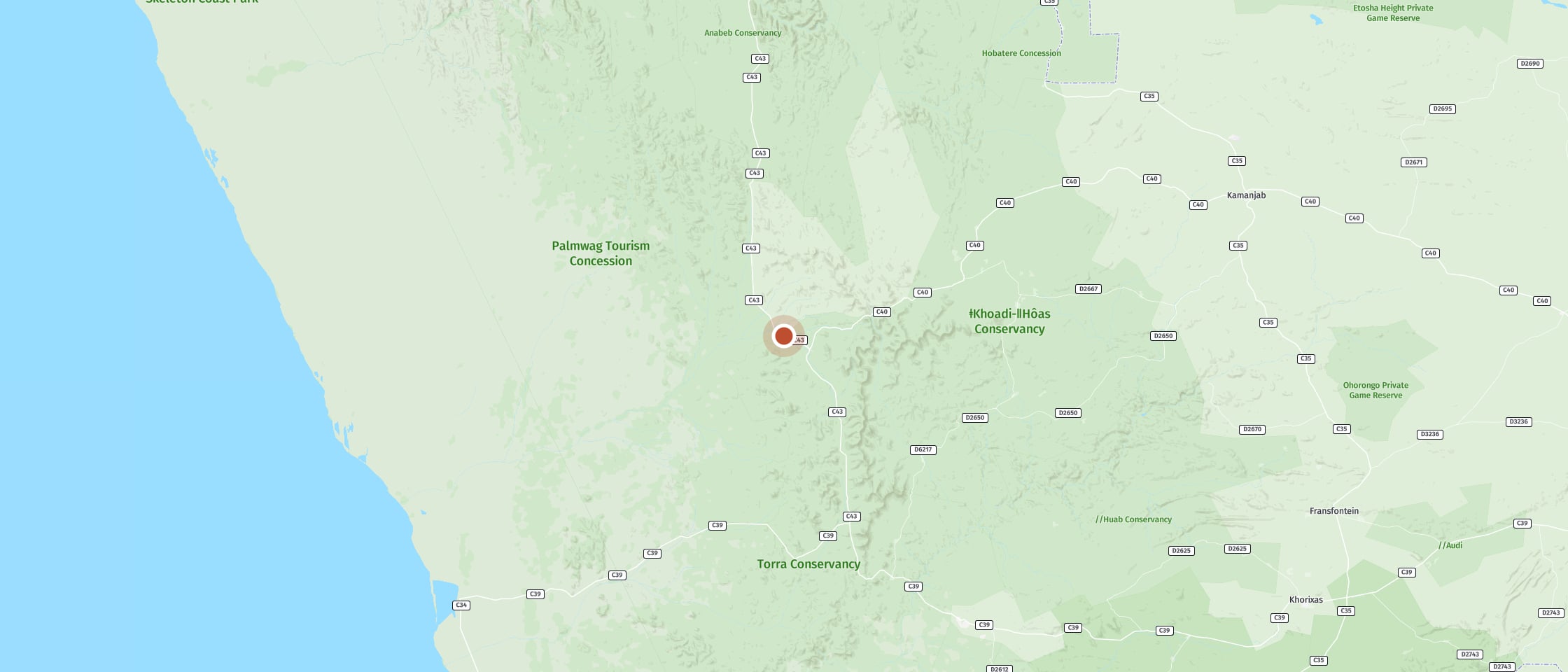 Map: Palmwag Camping2Go
