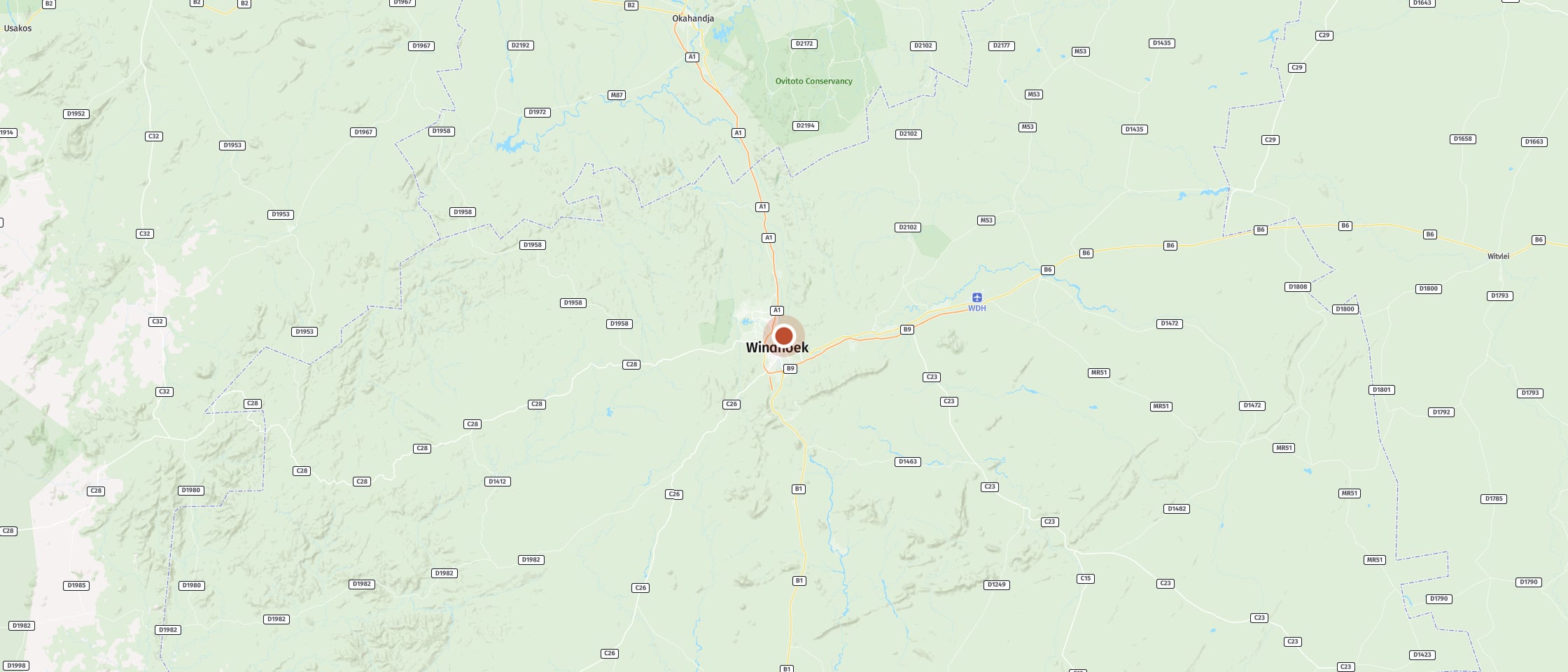 Map: Olive Grove Guesthouse