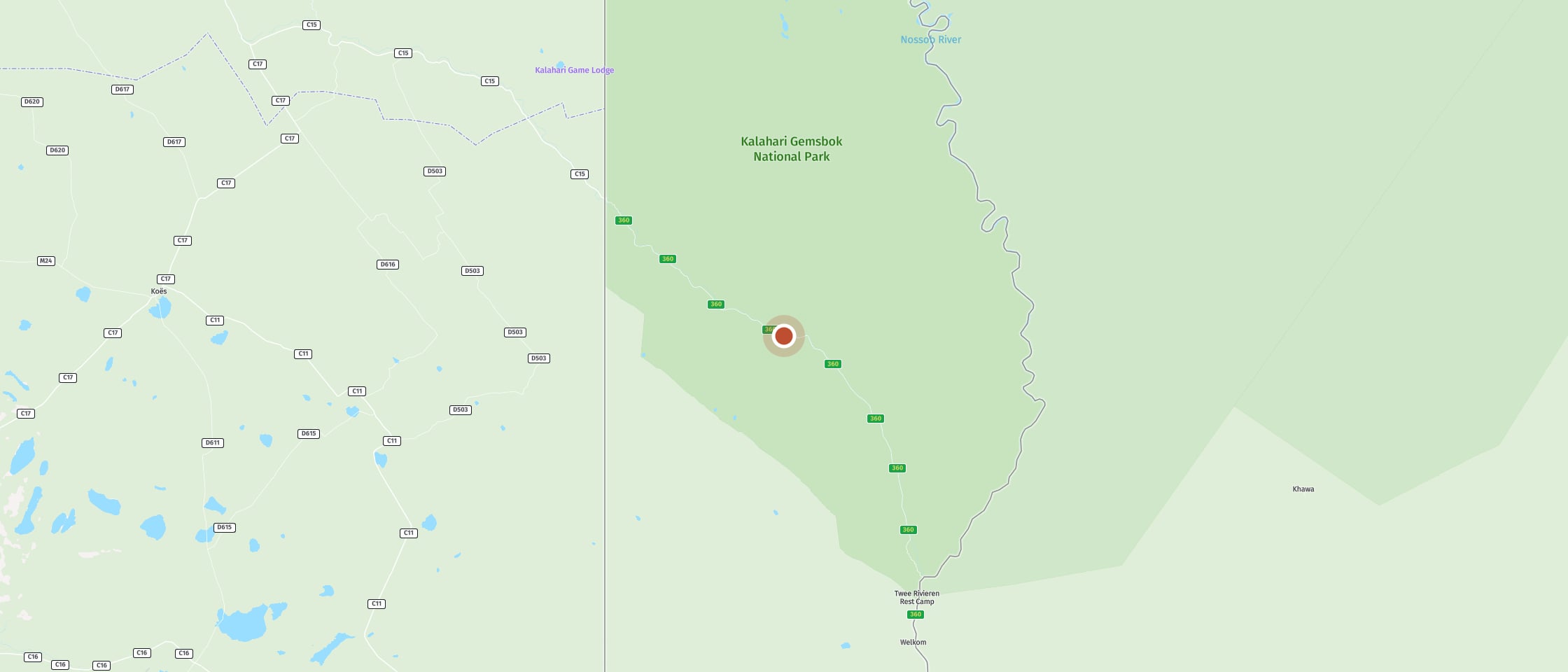 Map: Urikaruus Wilderness Camp