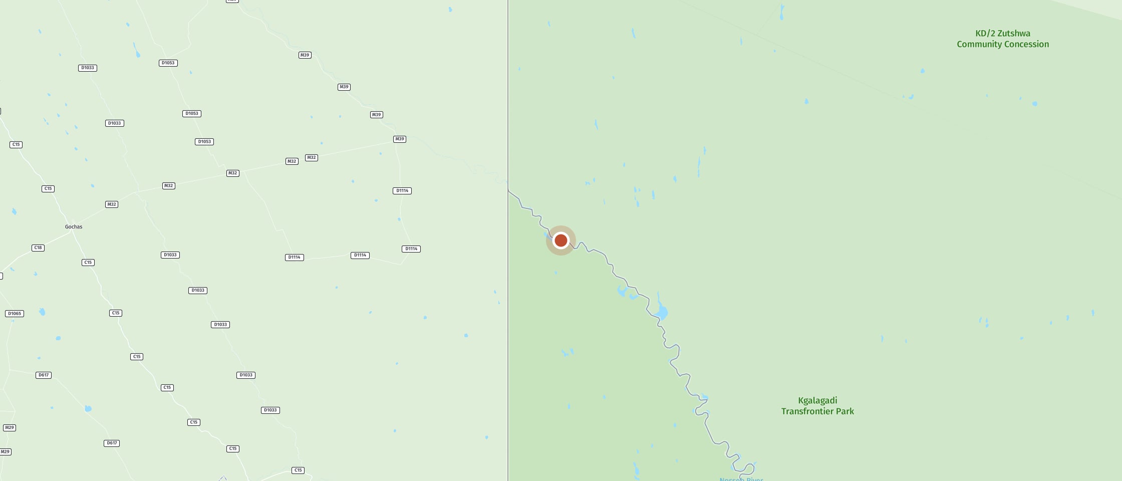 Map: Grootkolk Wilderness Camp