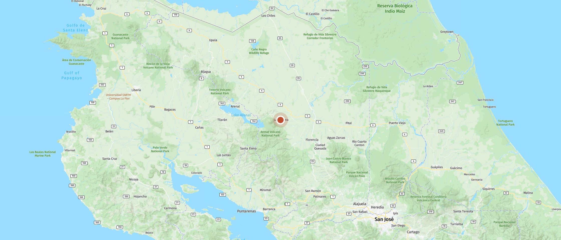 Map: La Fortuna Lodge
