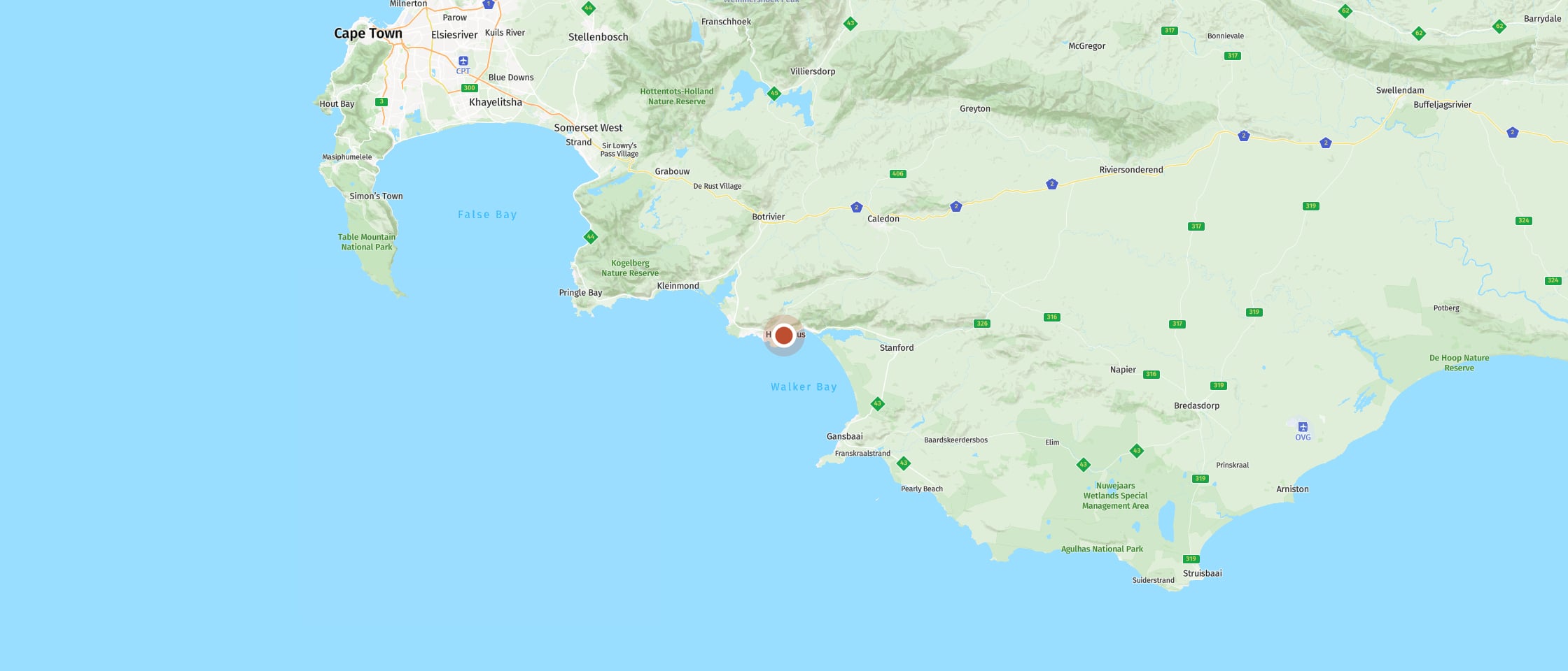 Map: The Potting Shed Guest House