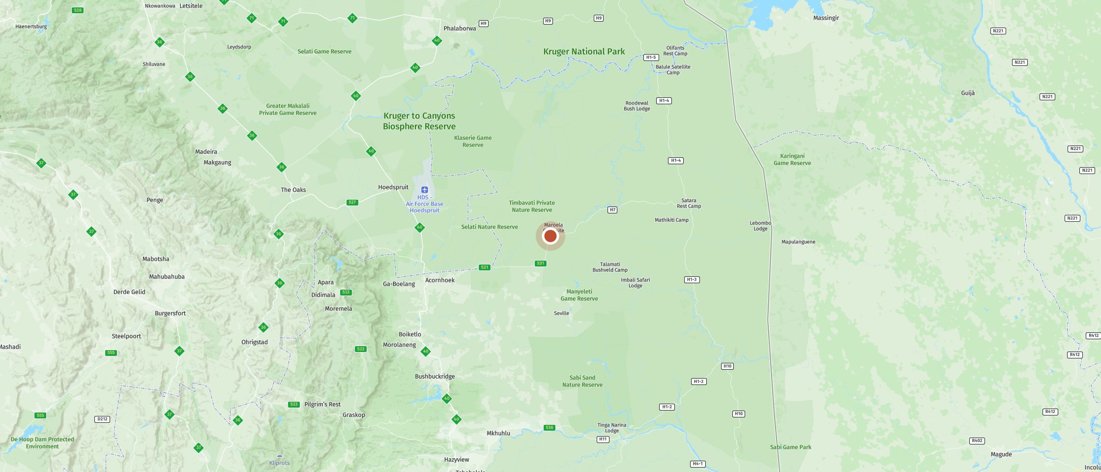Map: Orpen Rest Camp