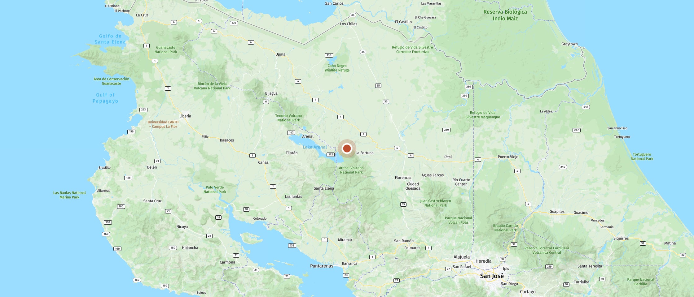 Map: Tabacón Thermal Resort & Spa