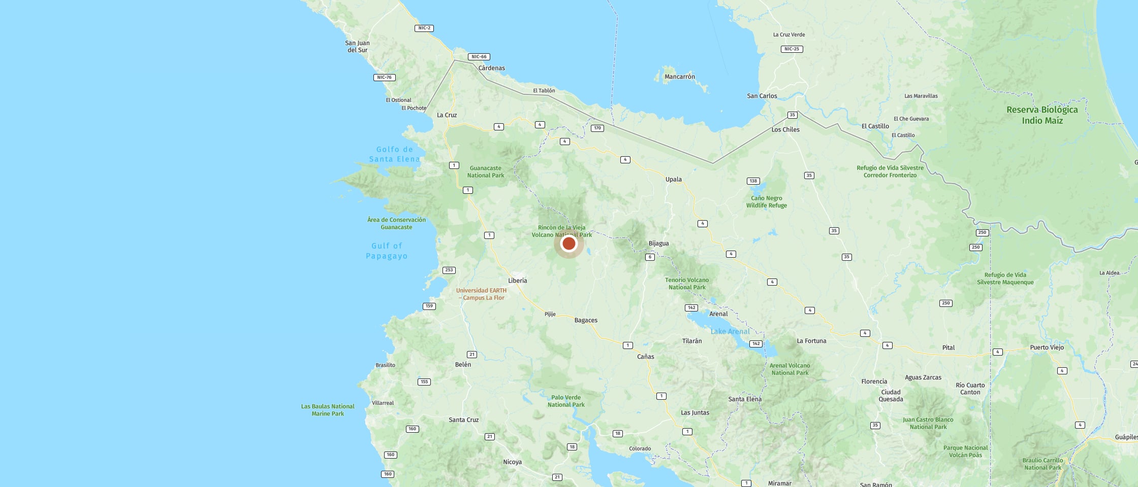 Map: Rinconcito Lodge
