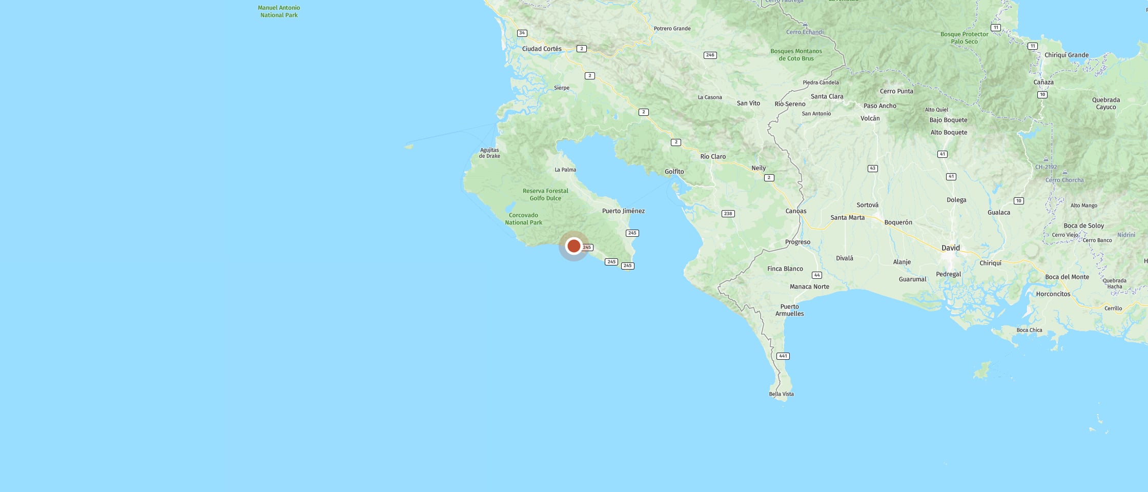 Map: Finca la Bonita