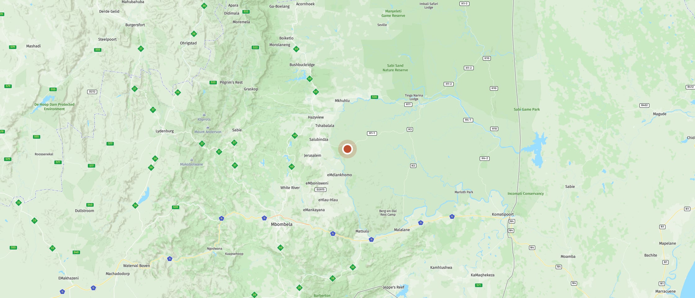 Map: Pretoriuskop Rest Camp