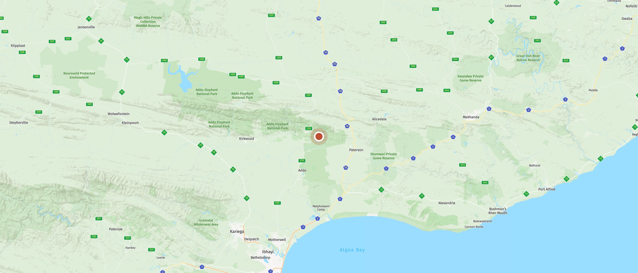 Map: Nyathi Rest Camp