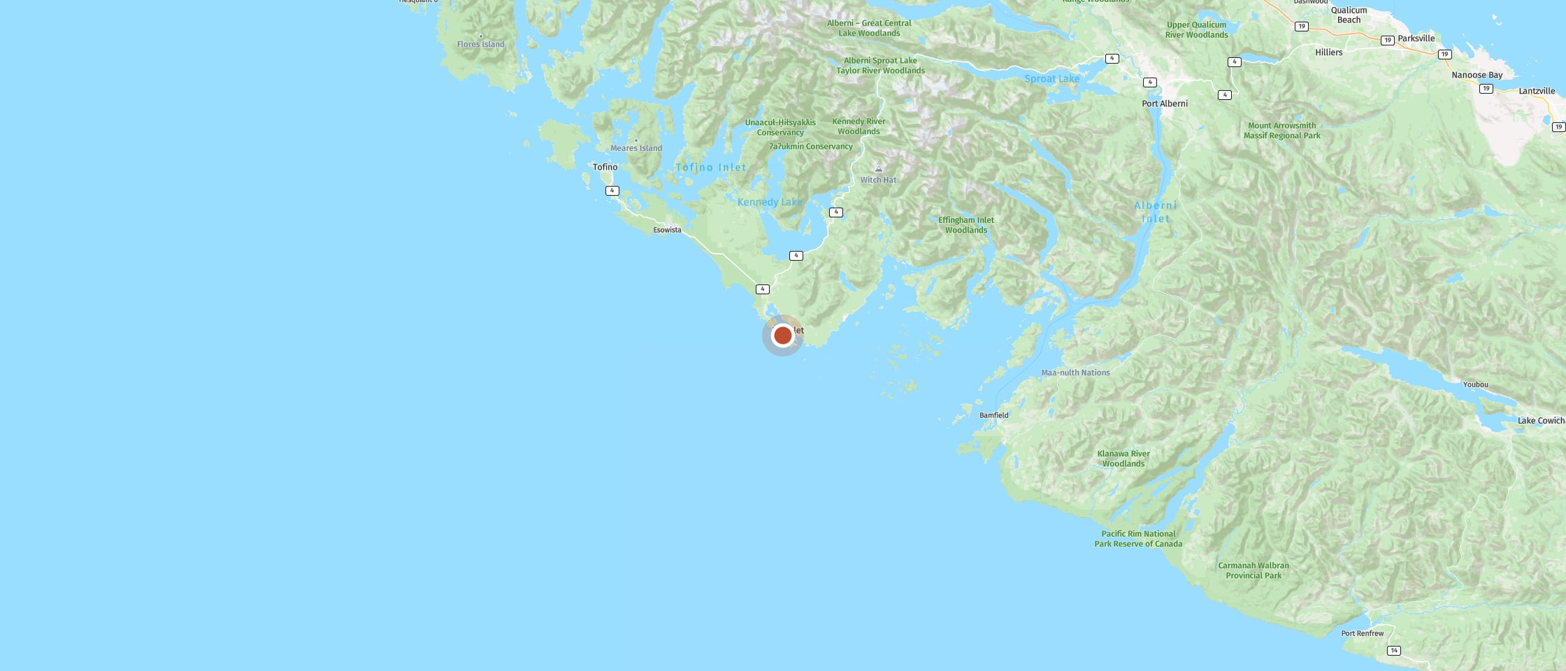 Map: Black Rock Oceanfront Resort