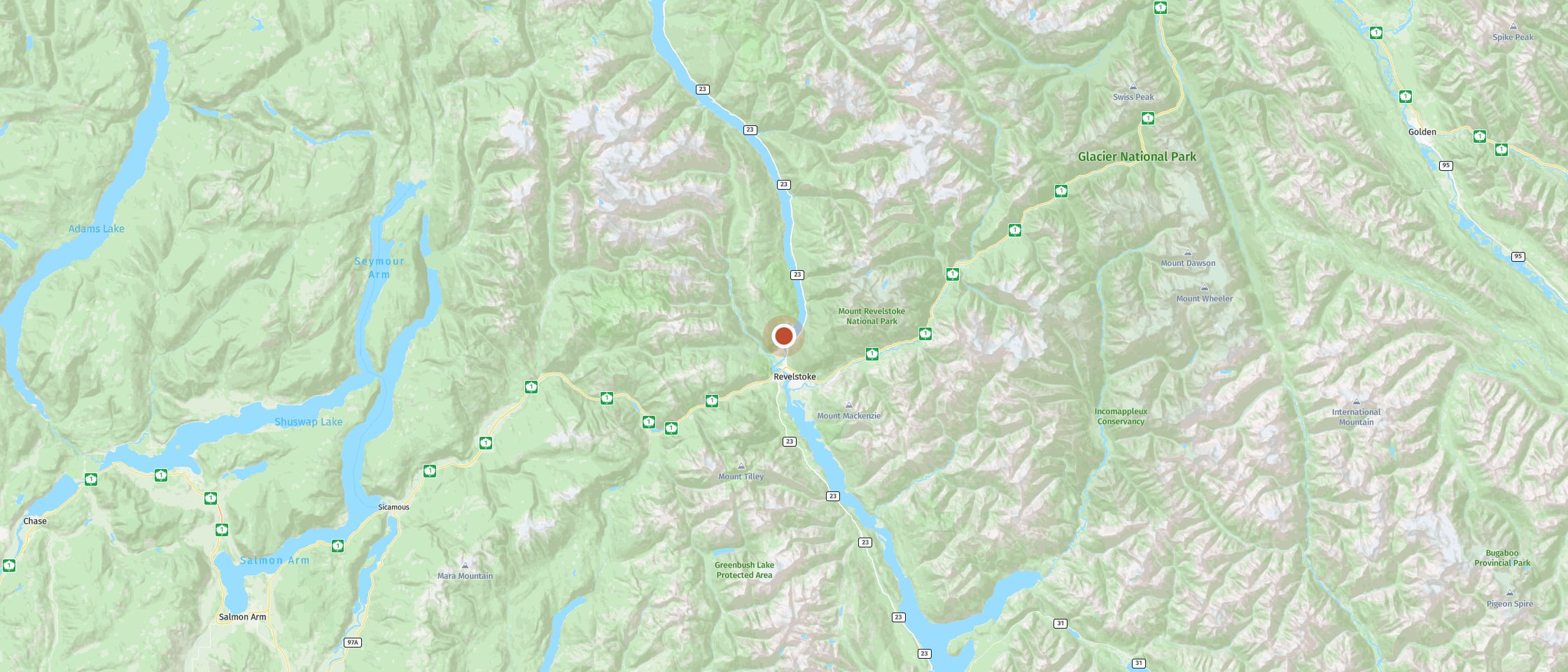 Map: Glacier House Resort