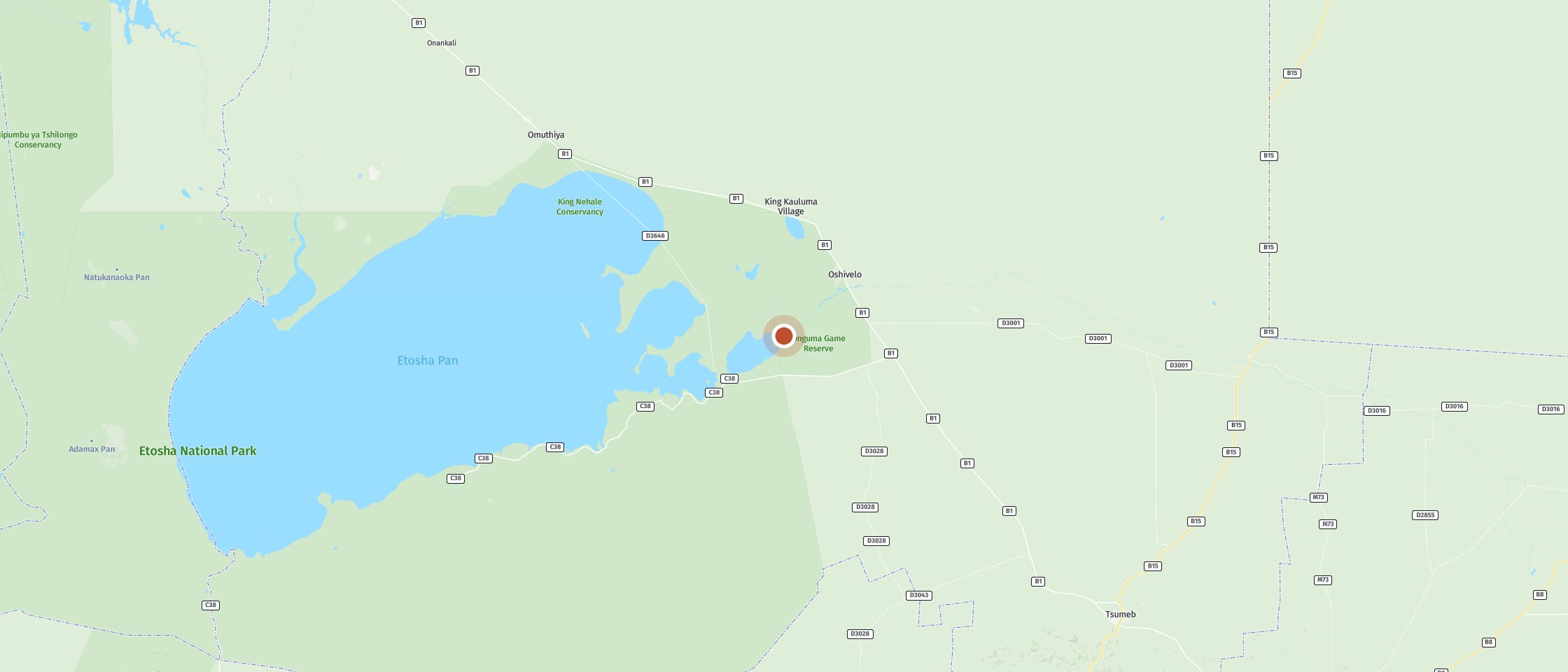 Map: Onguma Bush Camp