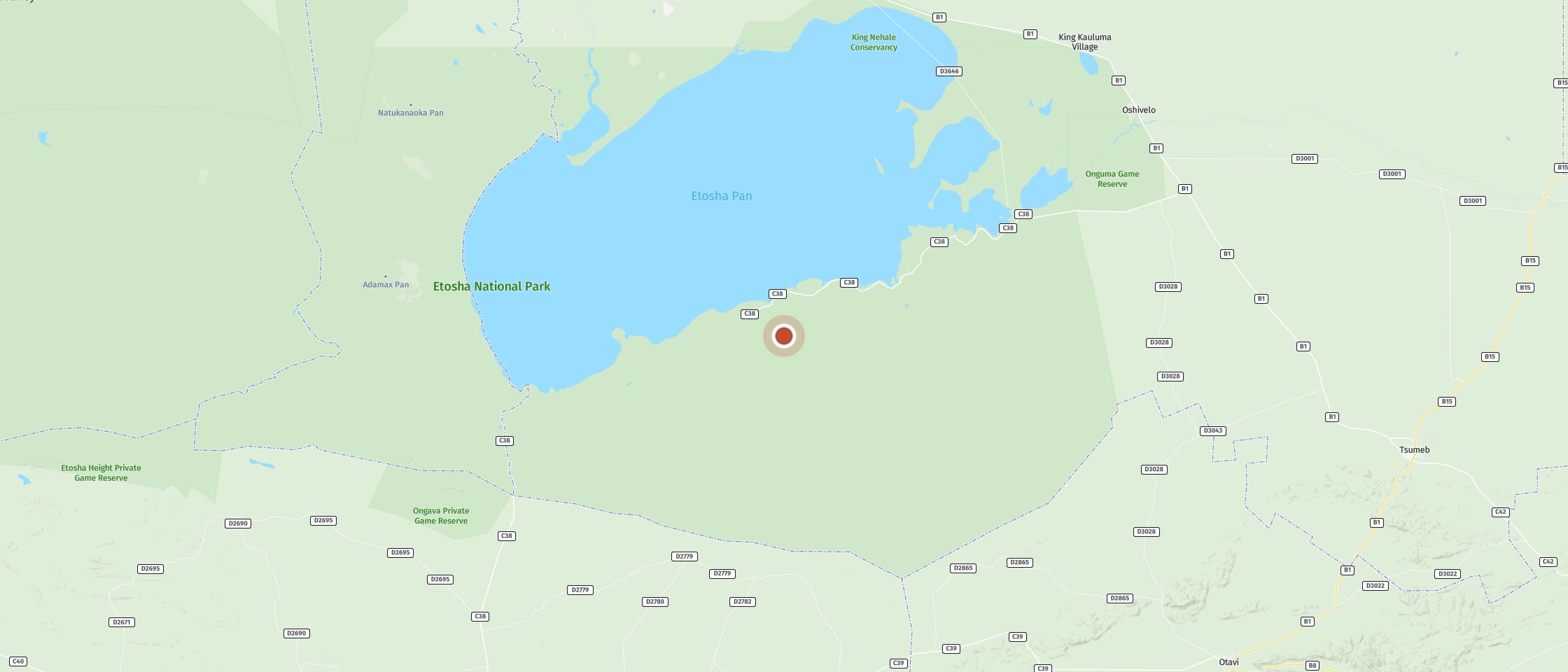 Map: Halali Camp