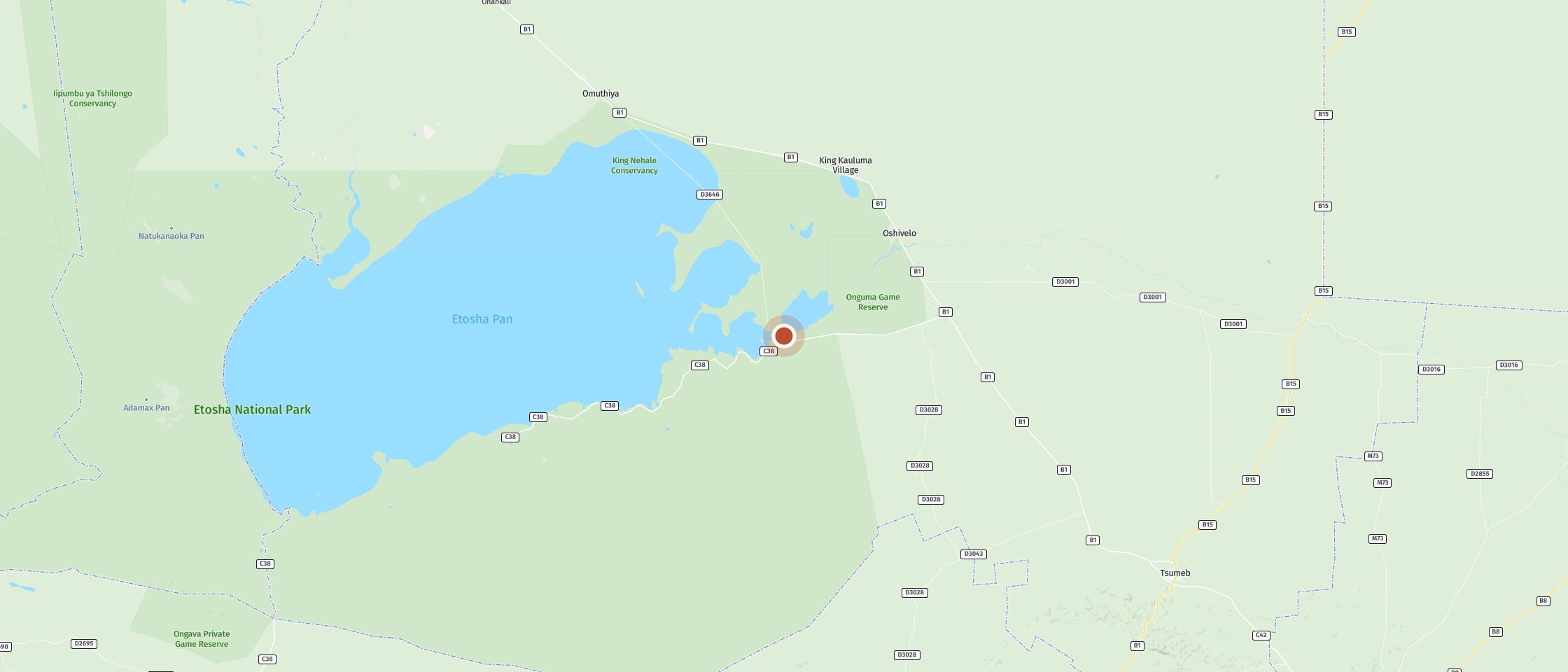 Map: Namutoni Camp