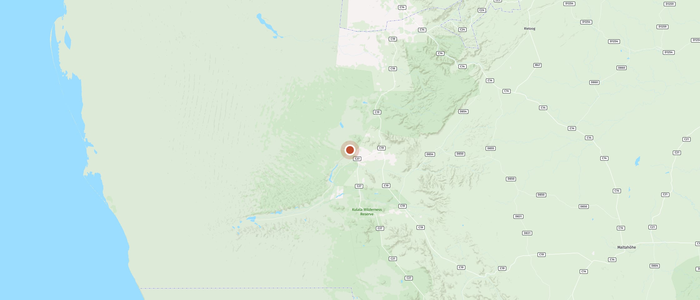 Map: Enjoy golden evenings on Elim Dune