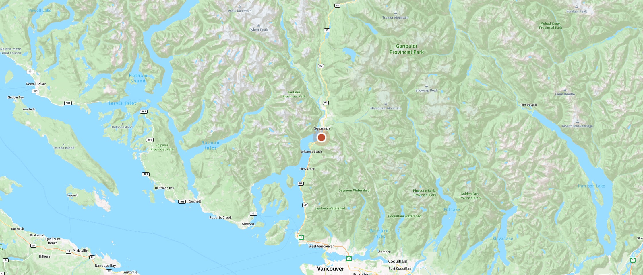 Map: Watch the third-highest waterfall in British Columbia