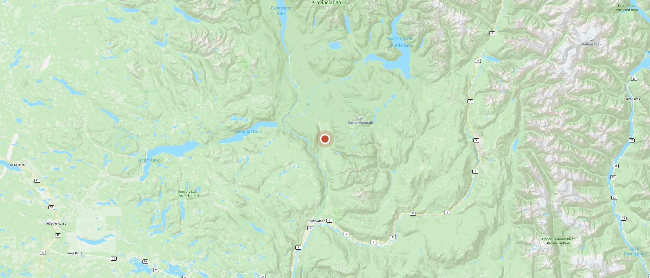 Map: Go moose spotting along the park road