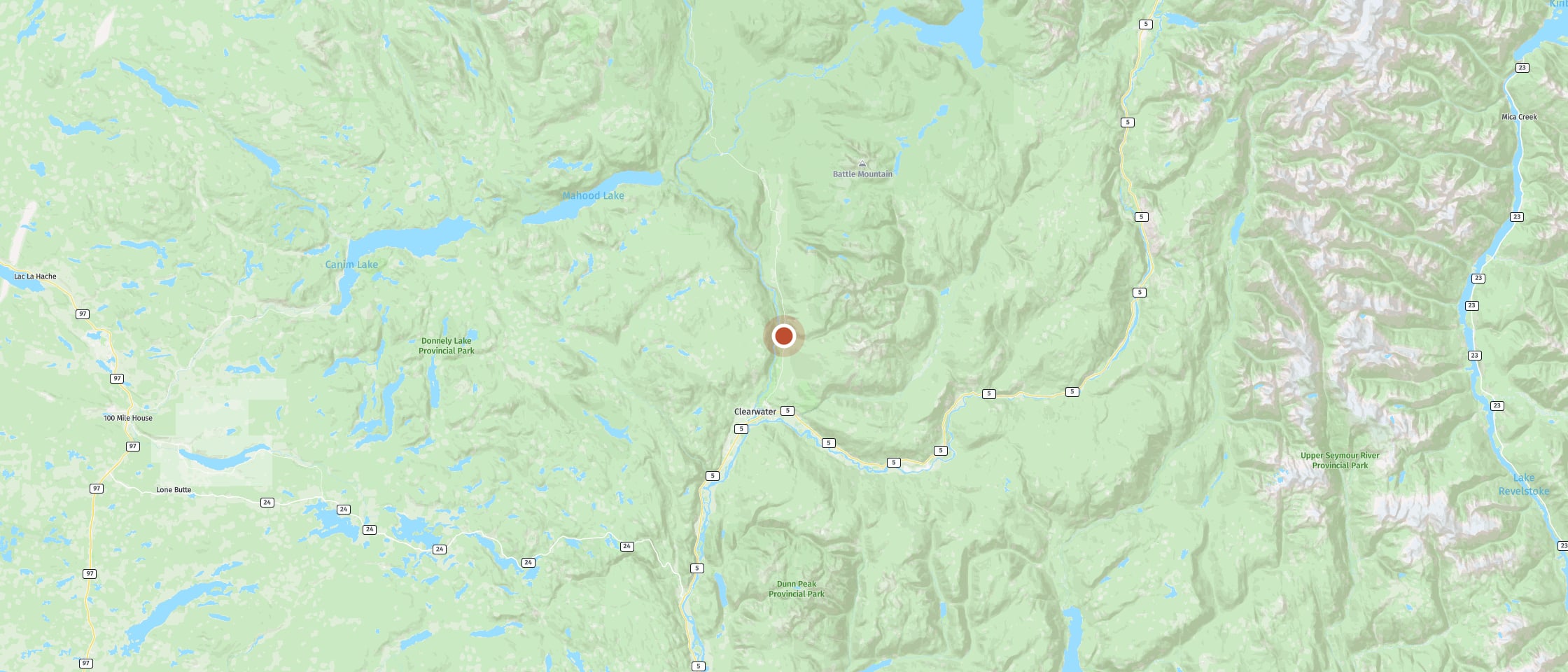 Map: Let your gaze wander over the Clearwater Valley