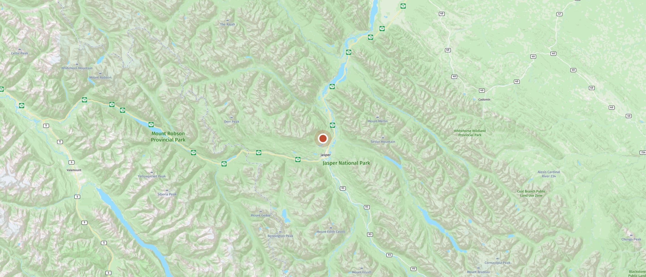 Map: Bear watching with picnic on a small island