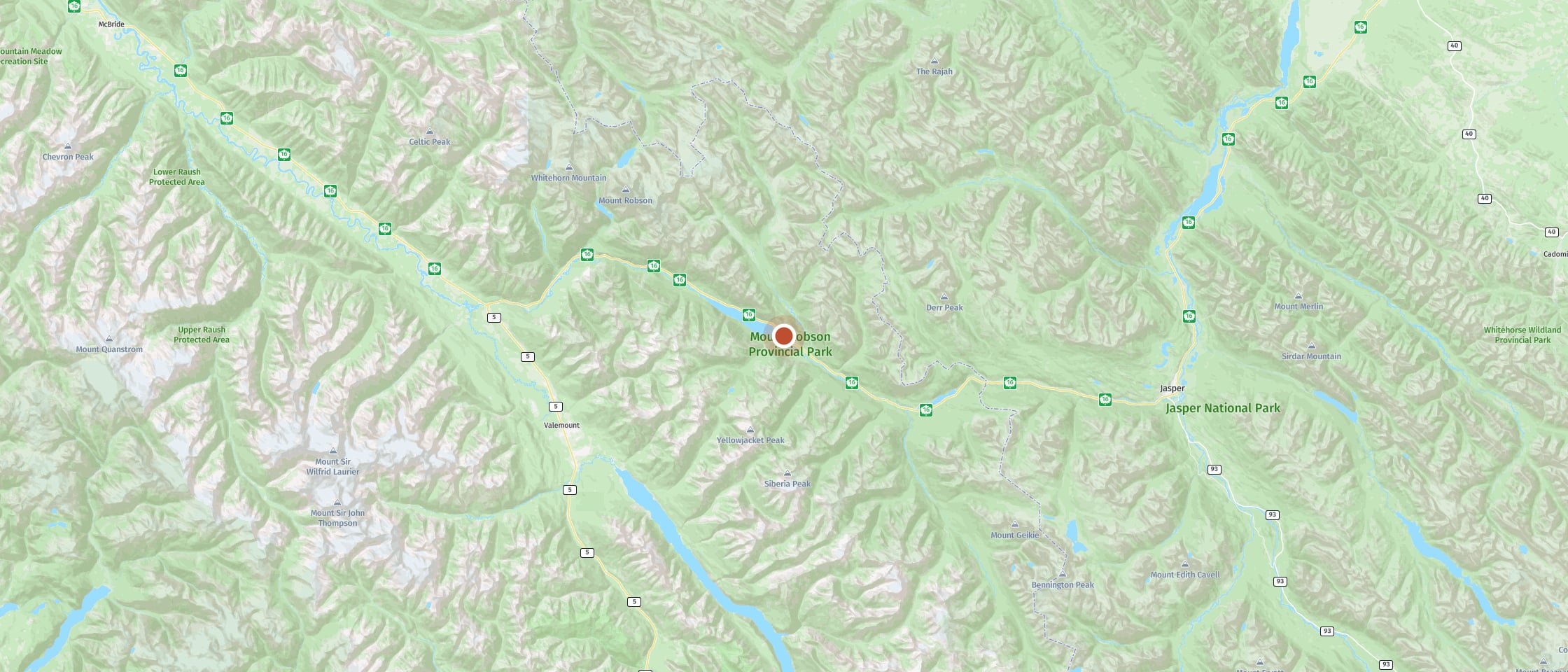 Map: Watch for moose by the lake