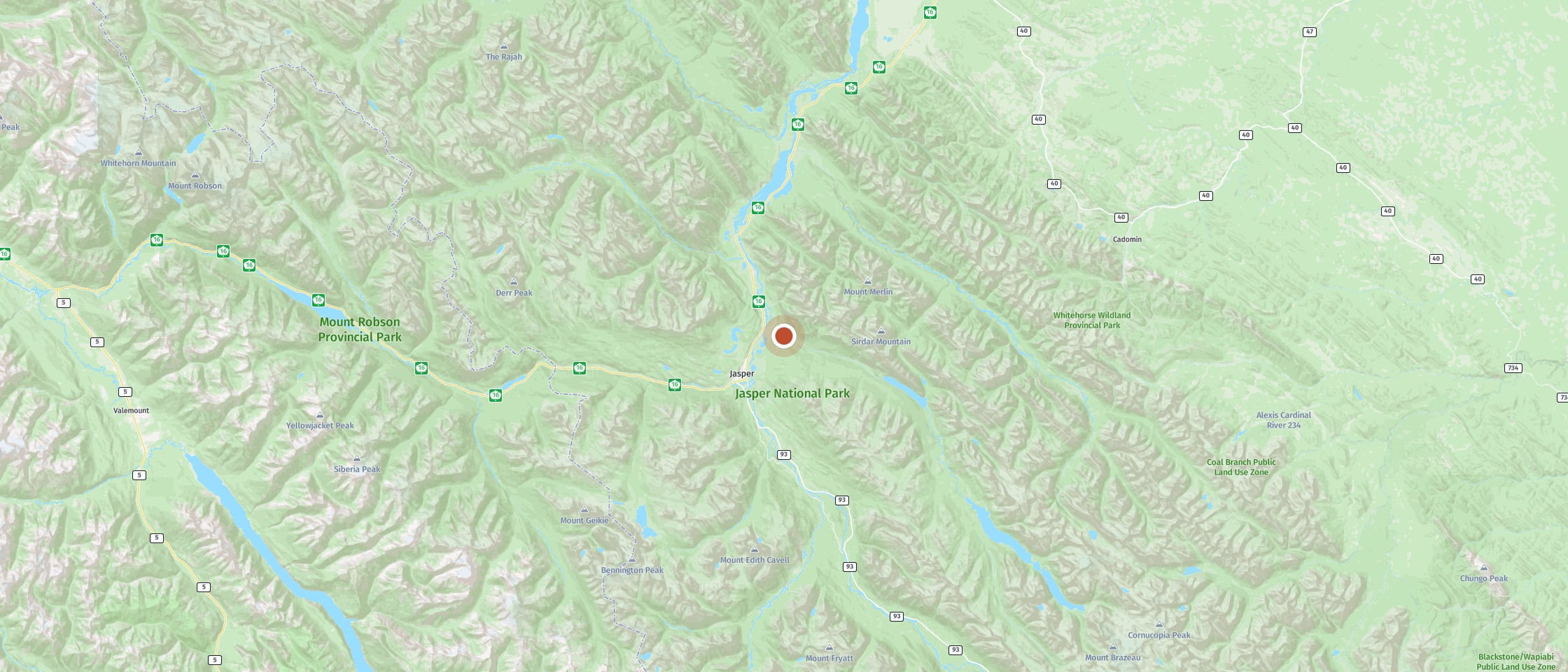 Map: Hike across six bridges through a canyon