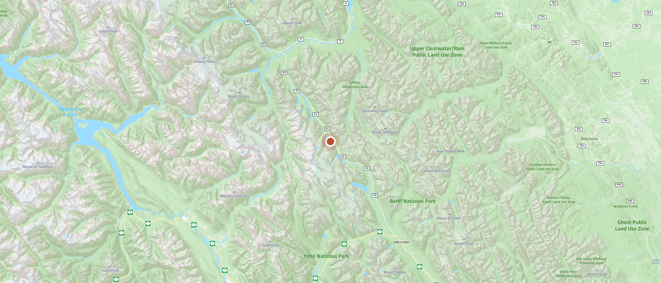 Map: Enjoy the view of an incredibly turquoise lake