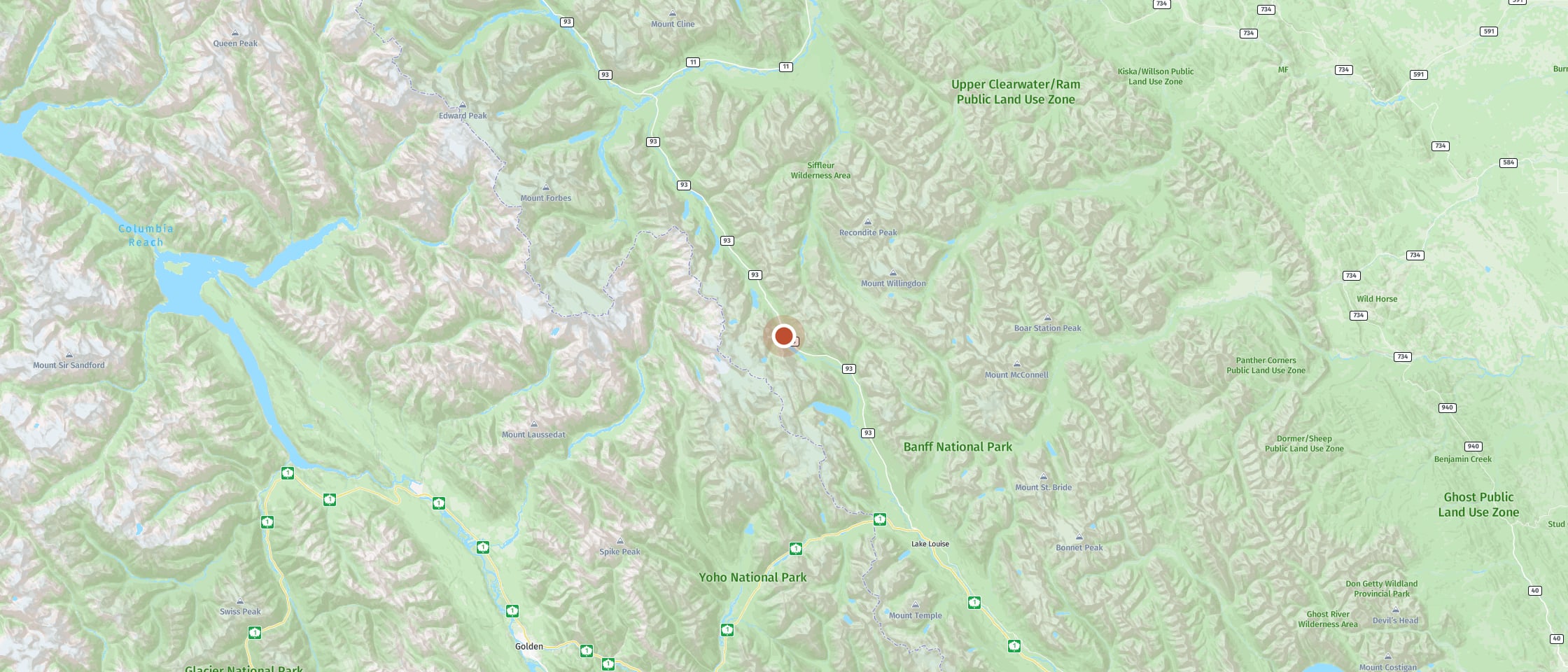 Map: Admire the reflection of the surrounding mountains in a lake