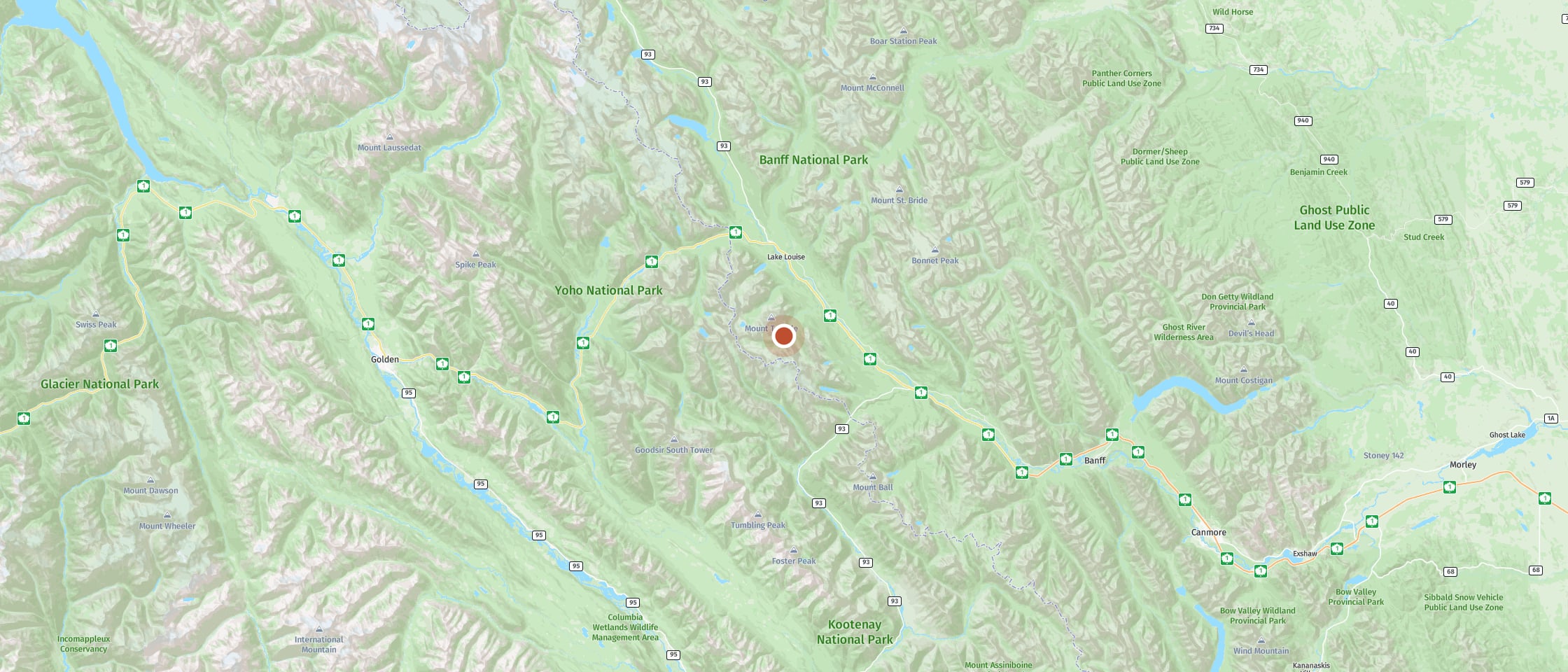 Map: Hike along alpine meadows and glaciers