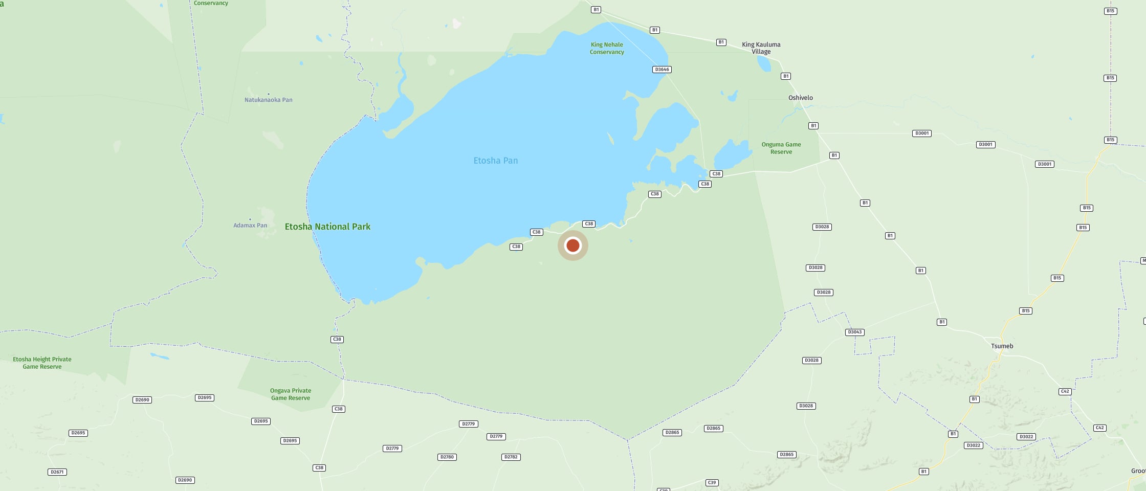 Map: Goas waterhole