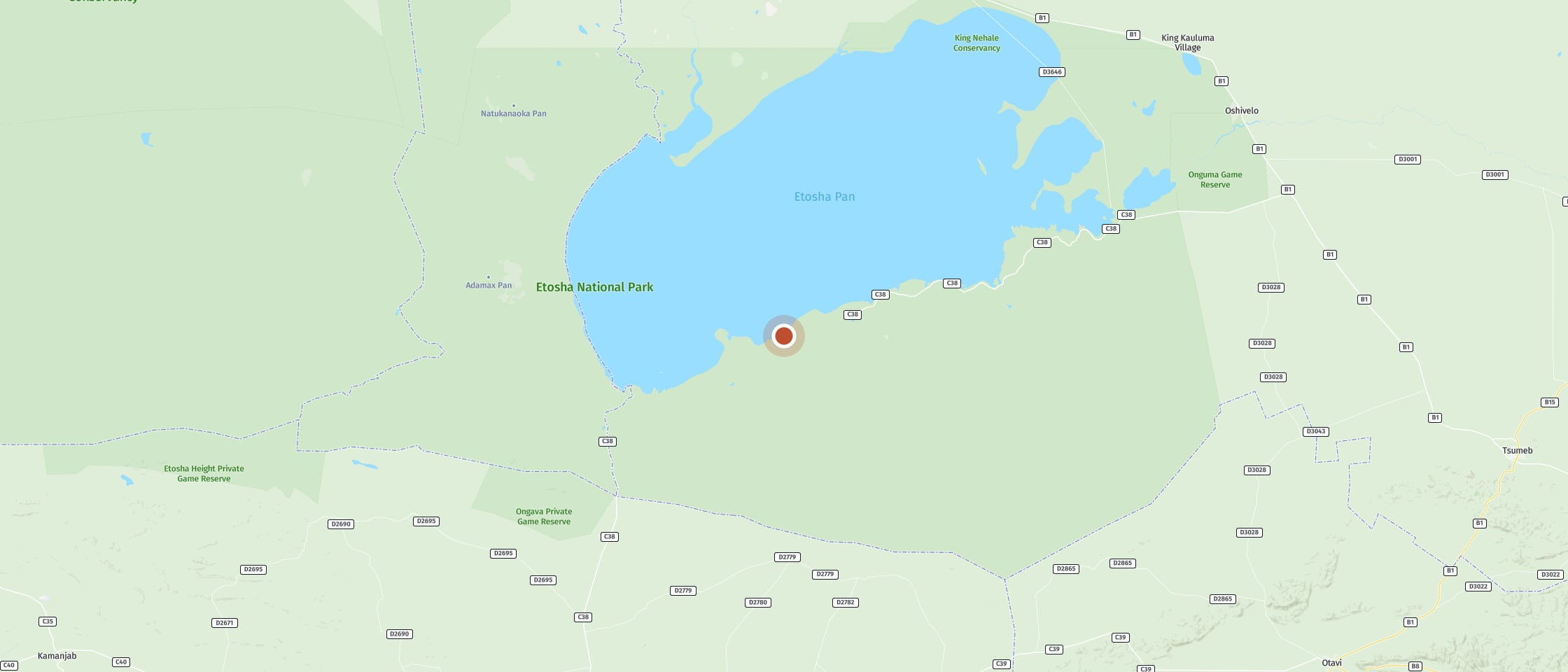 Map: Salvadora waterhole